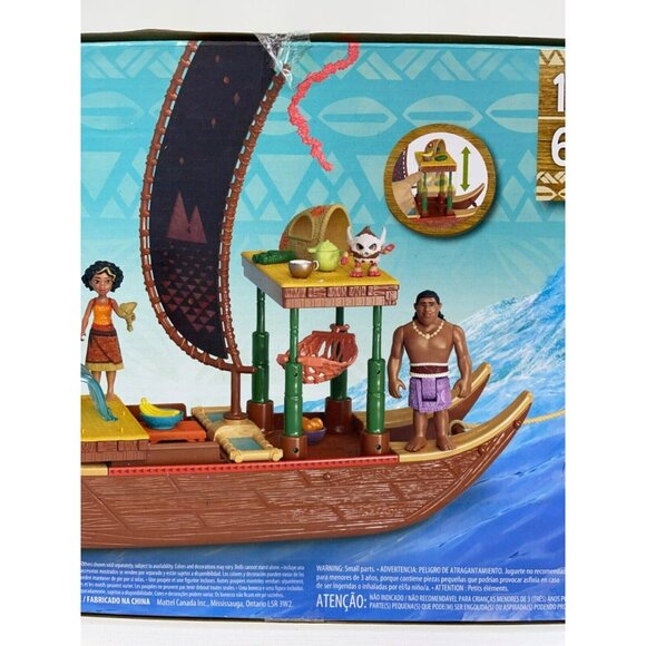 Disney Moana 2 Moana’s Adventure Canoe Playset 10 Piece Set - Picture 11 of 15